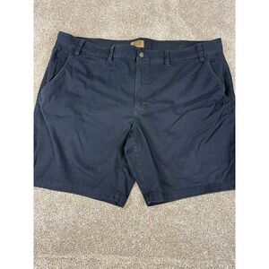 Foundry Supply Co Mens Navy Blue Comfort Stretch Flat Front Shorts 52 Golf‎